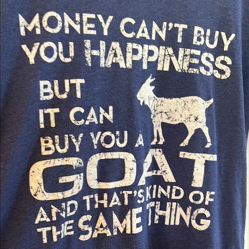 Goat  Blue T-Shirt size M Unisex